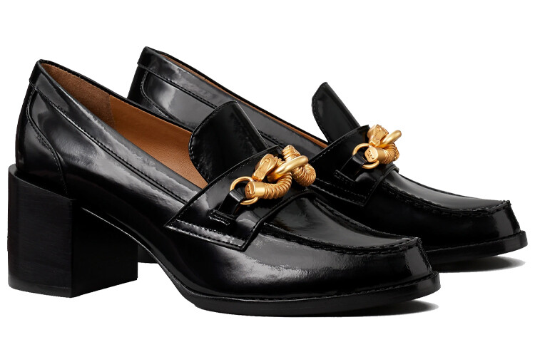 Туфли на высоком каблуке женские черные Tory Burch — фото 3