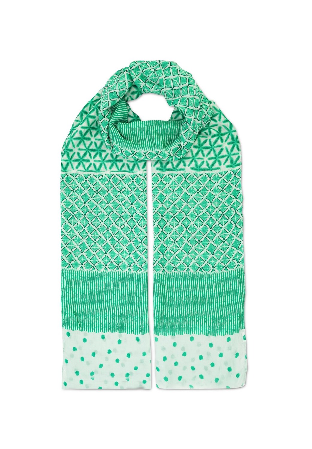 

Шарф ITRI с модным миксом узоров HARPA, цвет Green One Size
