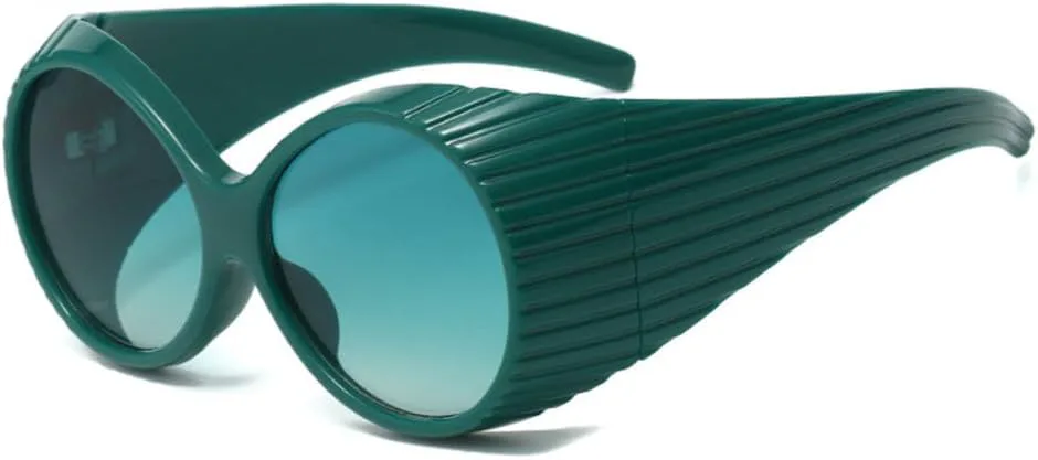 

Винтажные овальные солнцезащитные очки большого размера для женщин, модные градиентные очки с защитой от УФ-излучения UV400 для мужчин, панк-стиль generic, C1-31064