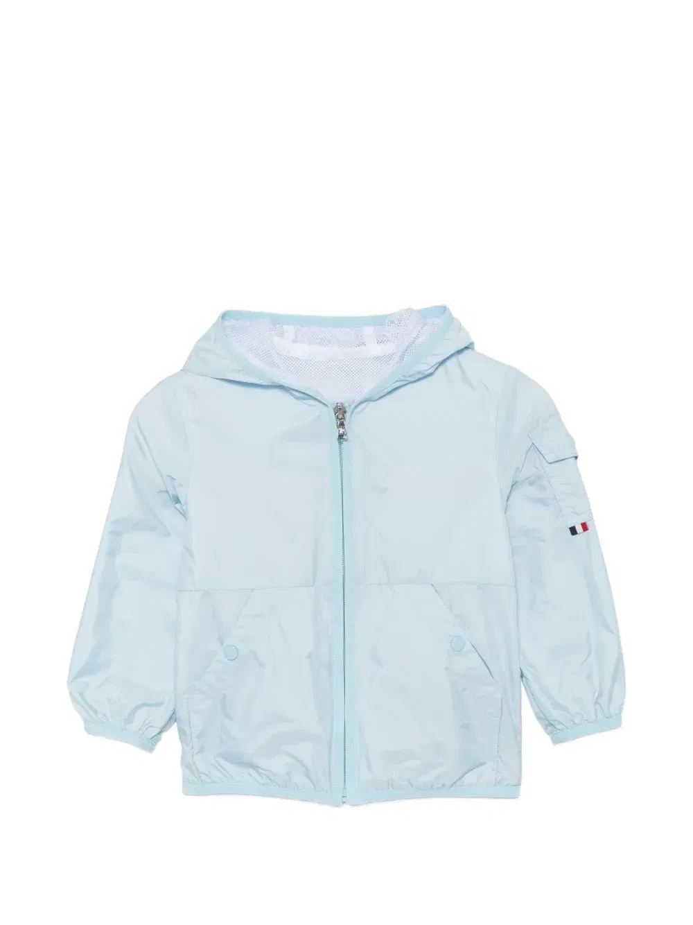 Куртка с капюшоном на молнии Moncler Enfant, синий