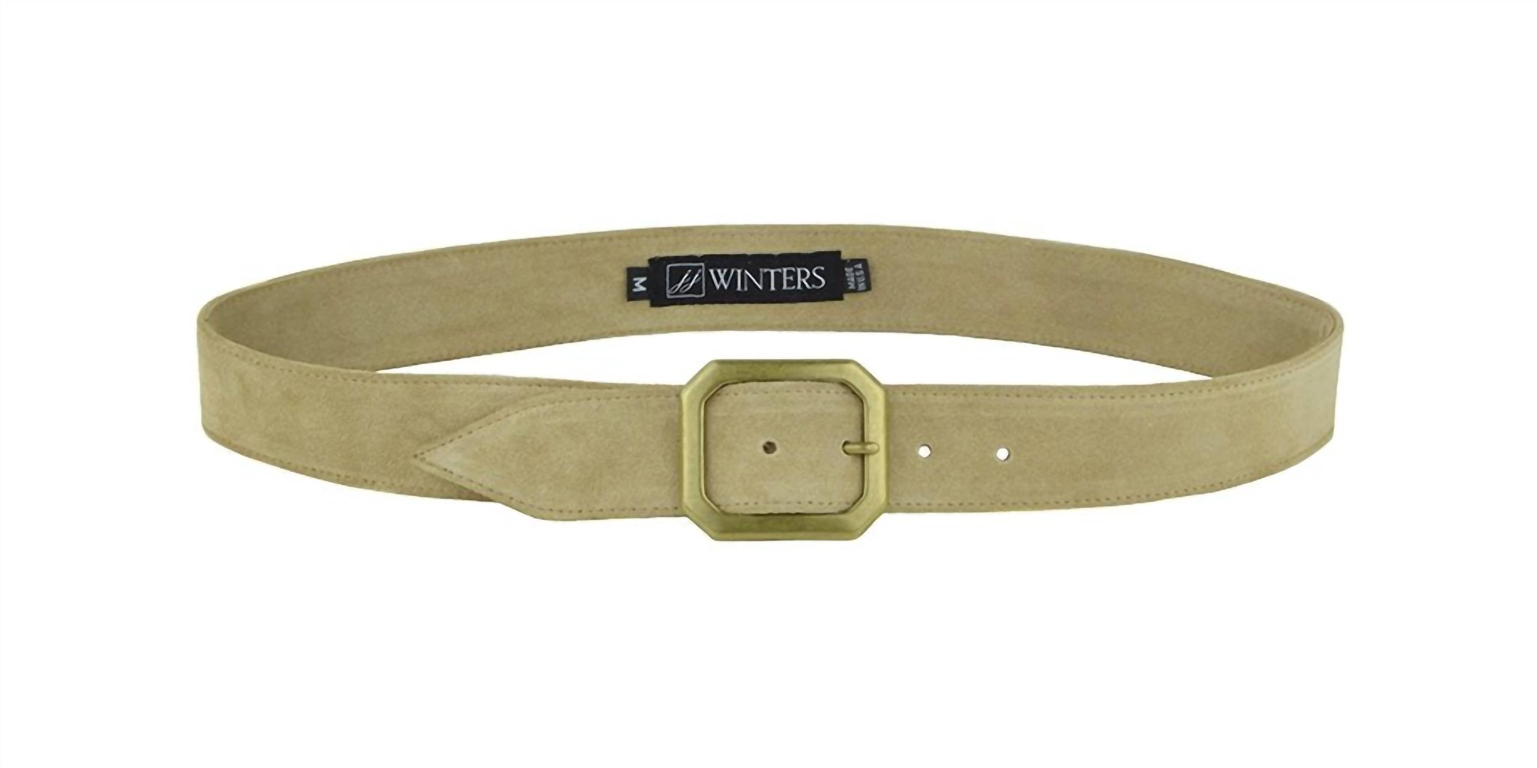 

Ремень Kylie из верблюжьей замши JJ Winters, цвет camel suede