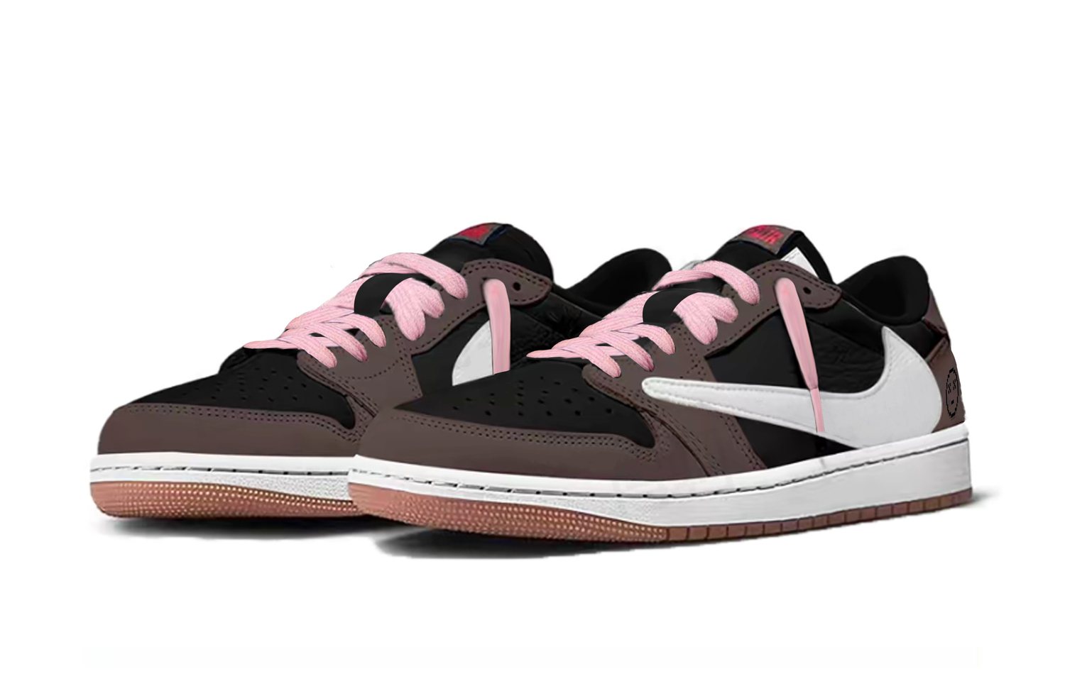 Jordan Кроссовки Travis Scott X Air 1 Vintage для баскетбола, унисекс, низкие, черный — фото 4
