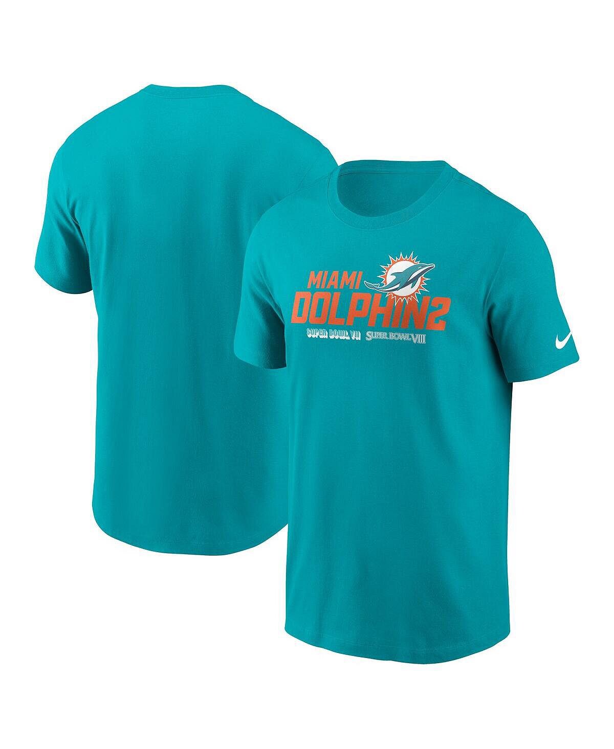 

Мужская футболка Aqua Miami Dolphins Local Essential Nike