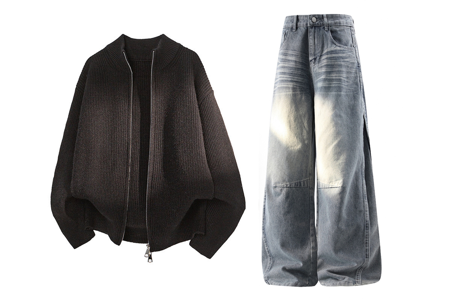 

Повседневная спортивная одежда Unisex с бейсбольным воротником Moderate X1617, черный top+синий pants