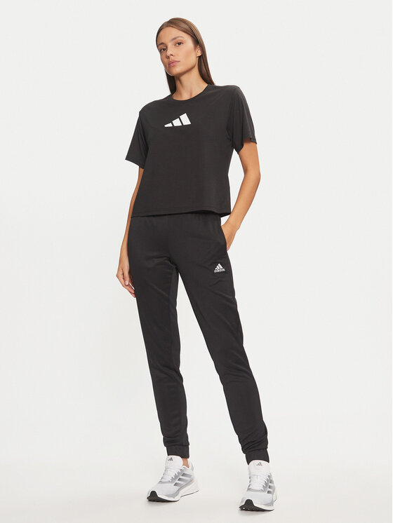 Техническая футболка regular fit Train Essentials Big Logo JG8614 Adidas, черный — фото 2