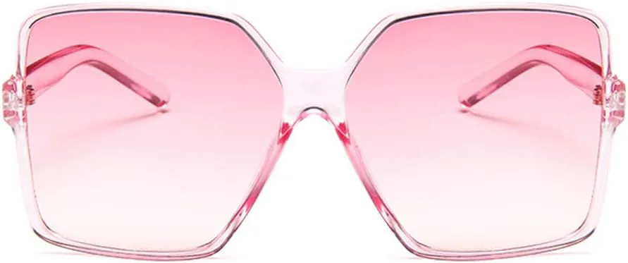 

Солнцезащитные очки Dollger увеличенного квадратного размера для женщин, большие, широкие, модные, для мужчин, с защитой от УФ-излучения, унисекс, D: Pink