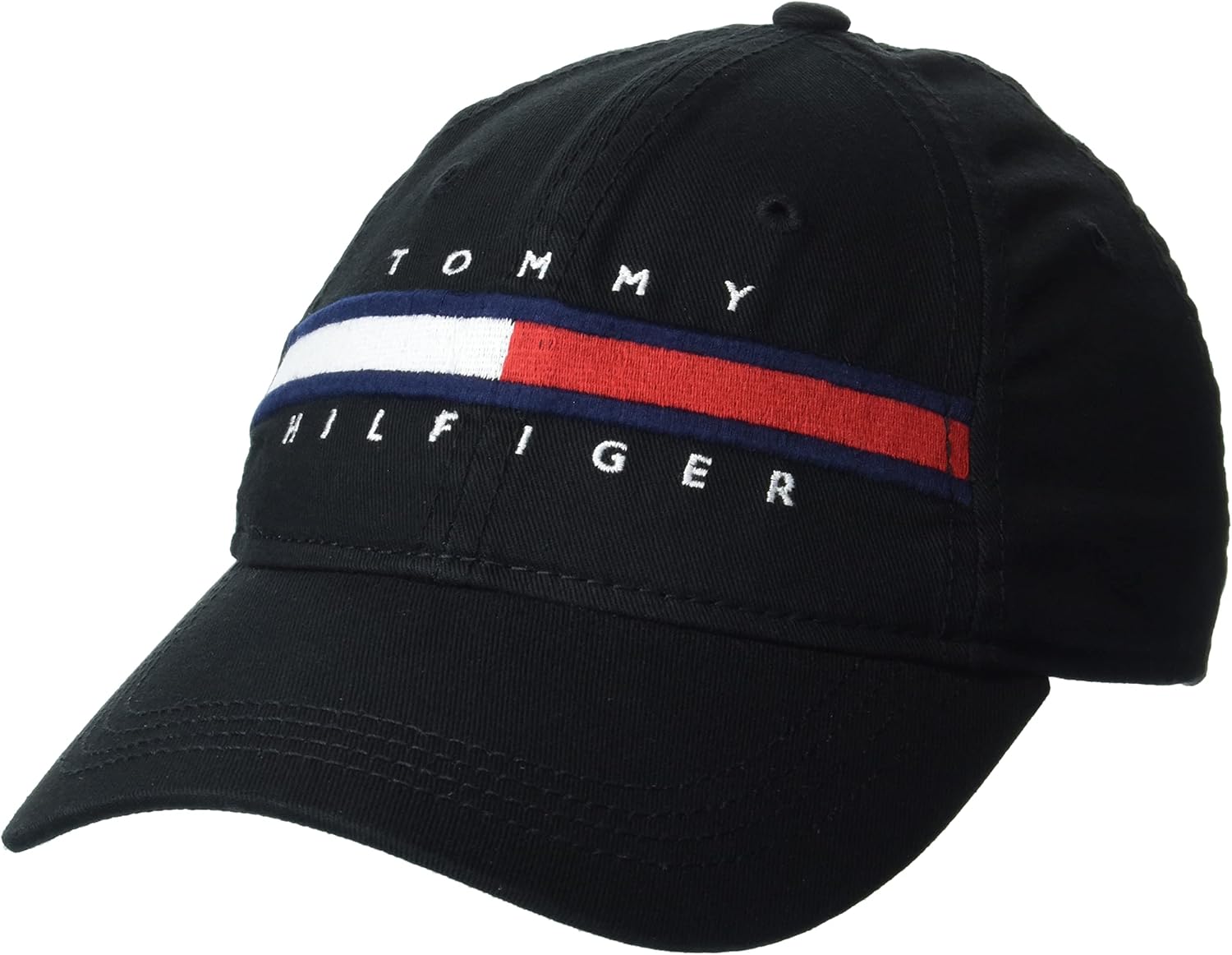 

Мужская бейсболка Tommy Hilfiger из хлопка Avery с регулируемой шириной, Tommy Black