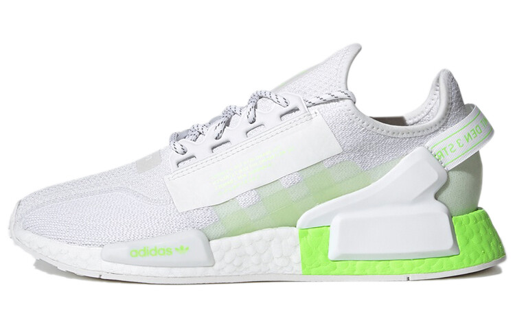 

Кроссовки Adidas Originals Nmd R1 V2 White Signal Green, Серый, Кроссовки Adidas Originals Nmd R1 V2 White Signal Green