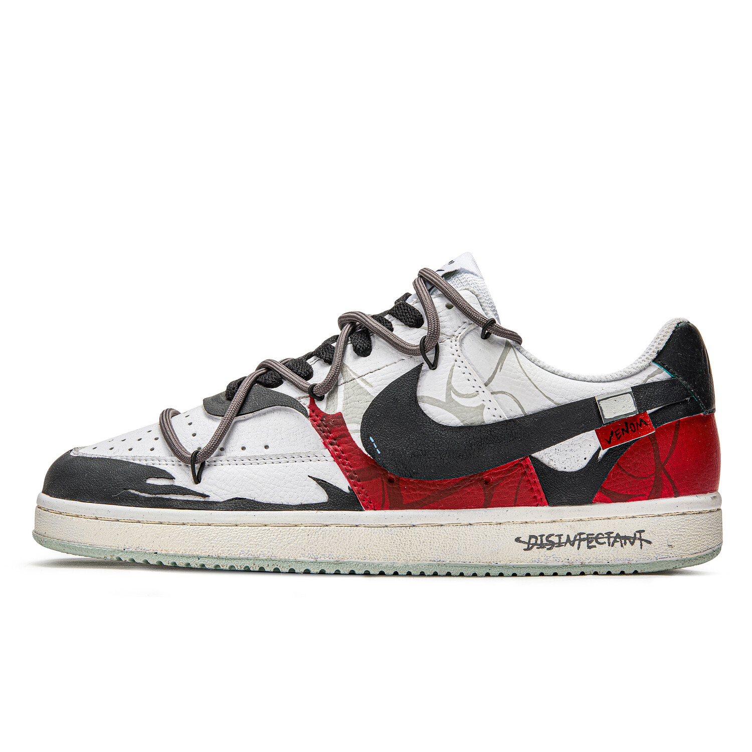 

Кроссовки Nike Court Vision 1 Skateboarding Shoes Men Low-top Red/Black, красный/черный