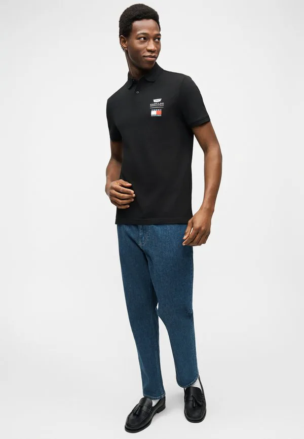 Футболка-Поло унисекс с логотипом команды cadillac formula 1. Tommy Hilfiger, Black — фото 4