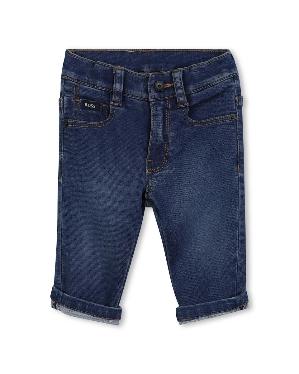 

Детские джинсы голубого цвета BOSS Kidswear
