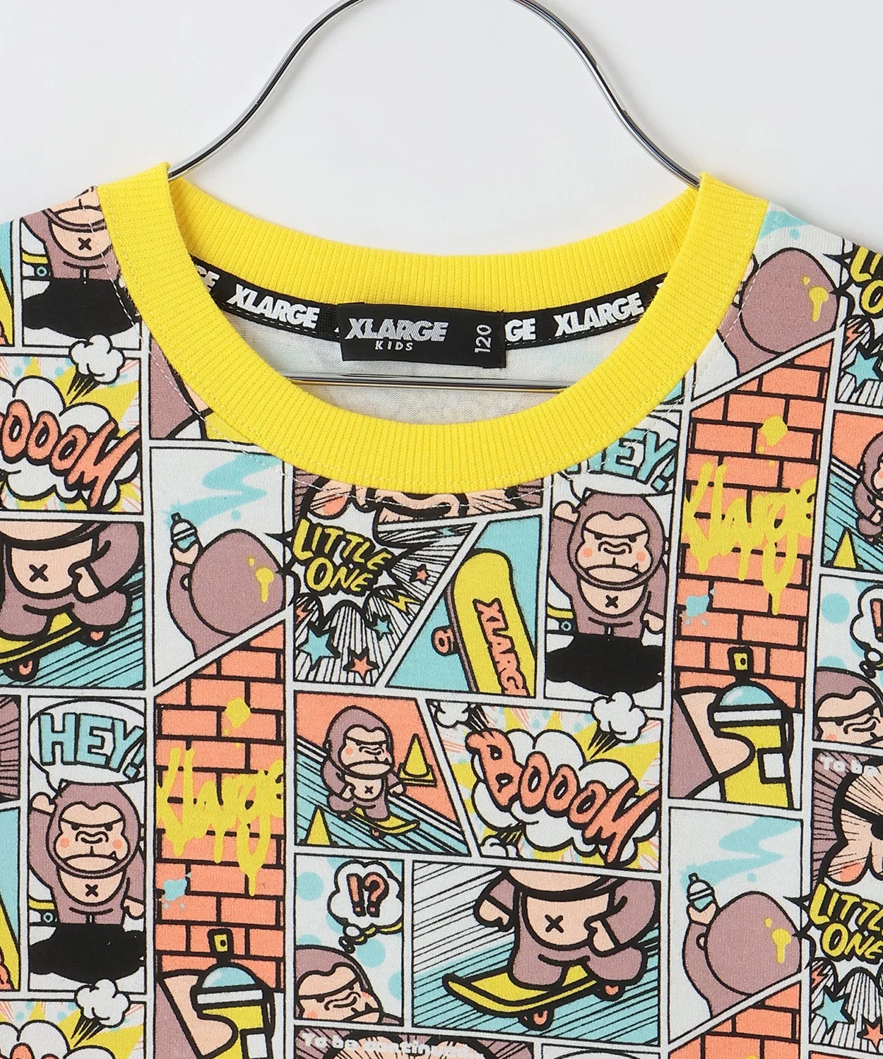 Детская футболка с забавным комикс-гориллой XLARGE KIDS синяя — фото 3