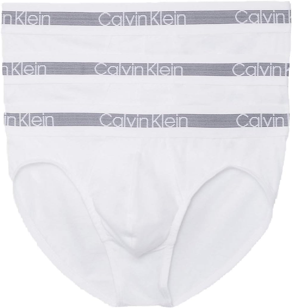 

Мужские хлопковые эластичные охлаждающие трусы Calvin Klein, 3 шт., White(Nb2142-100)/Grey