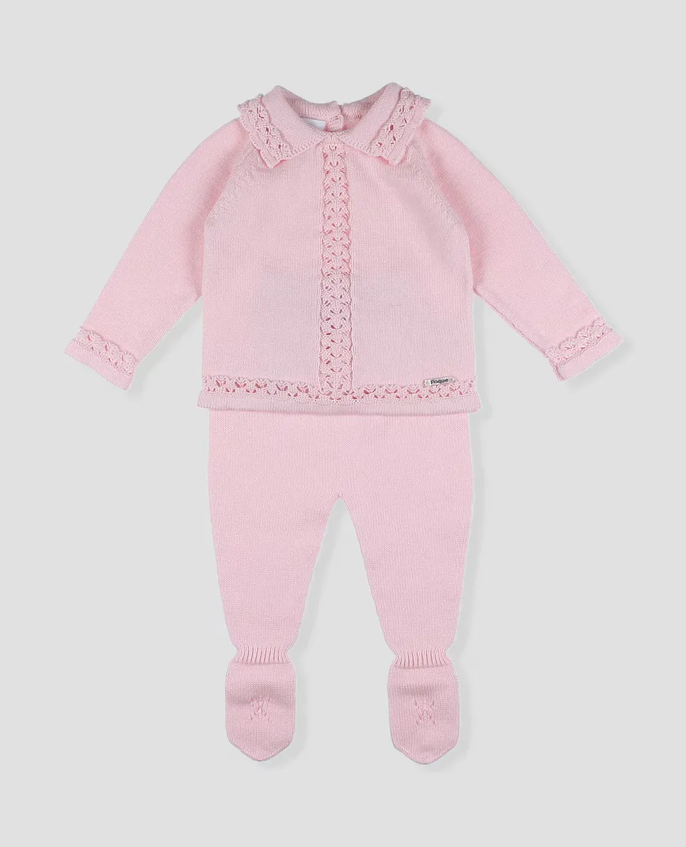 

Комплект из двух предметов для девочки из хлопкового трикотажа Foque, цвет Rosa
