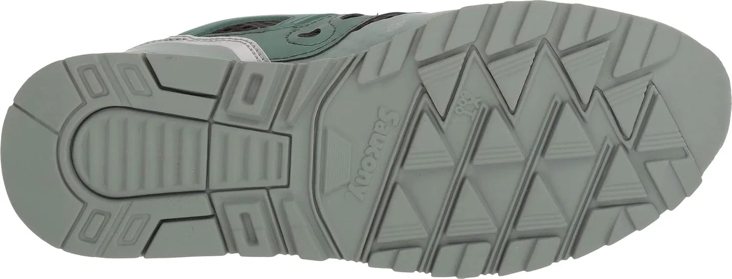 Кроссовки Saucony Sneaker Grid SD HT Grigia e Blu, зеленый/коричневый — фото 4