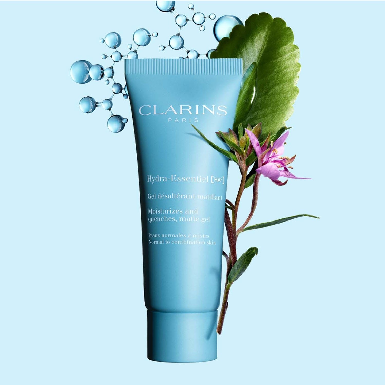 Крем для лица Clarins — Hydra-essentiel ha² hydra-essentiel gel désaltérant matifiant peaux normales à mixtes, 75 мл — фото 2