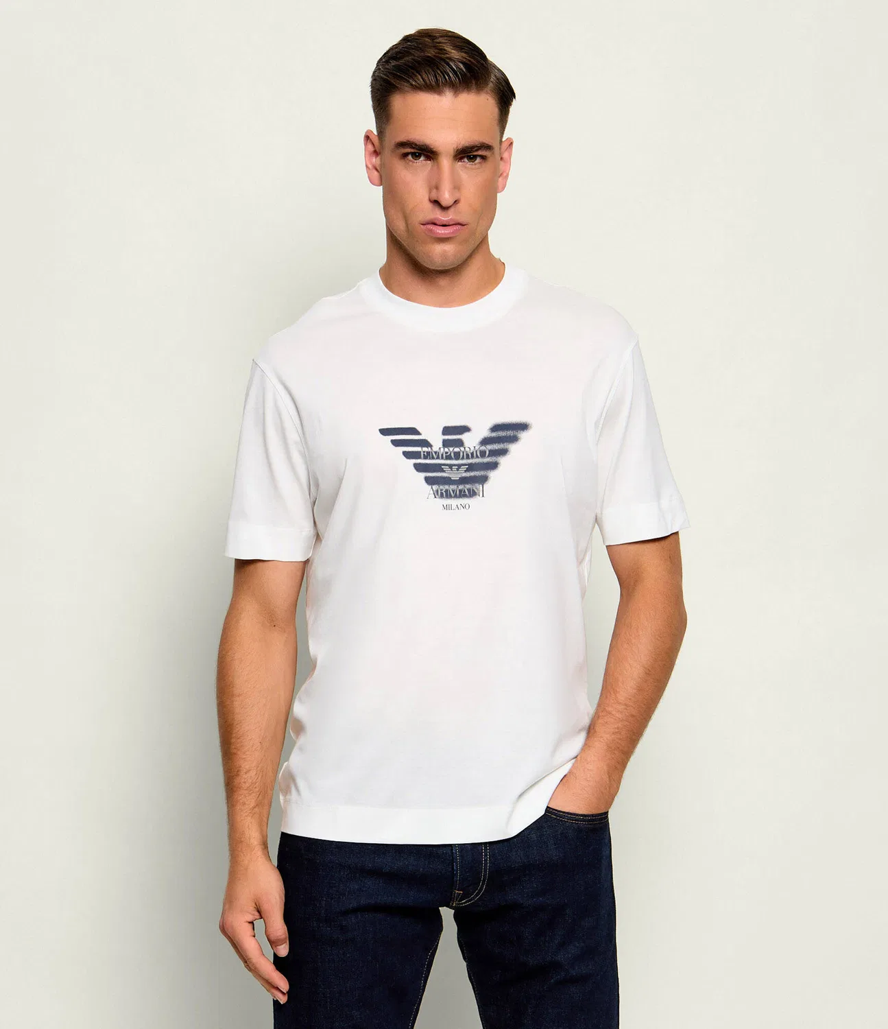 Футболка с круглым вырезом Emporio Armani, Bianco