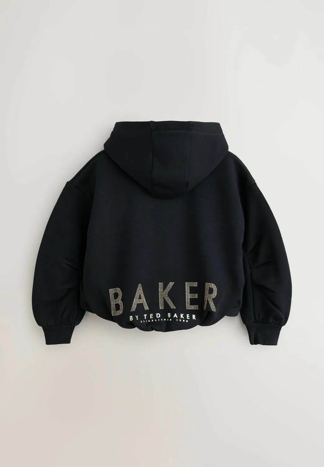 Толстовка оверсайз с декоративными стразами - худи Baker By Ted Baker, Black — фото 2