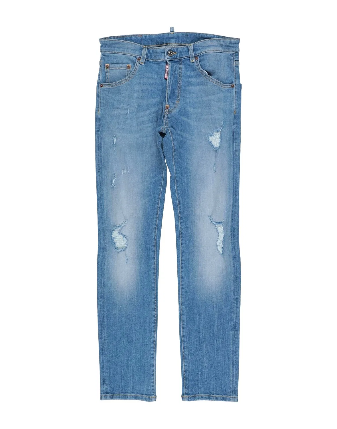 Детские джинсы-скинни с логотипом Dsquared2, синий