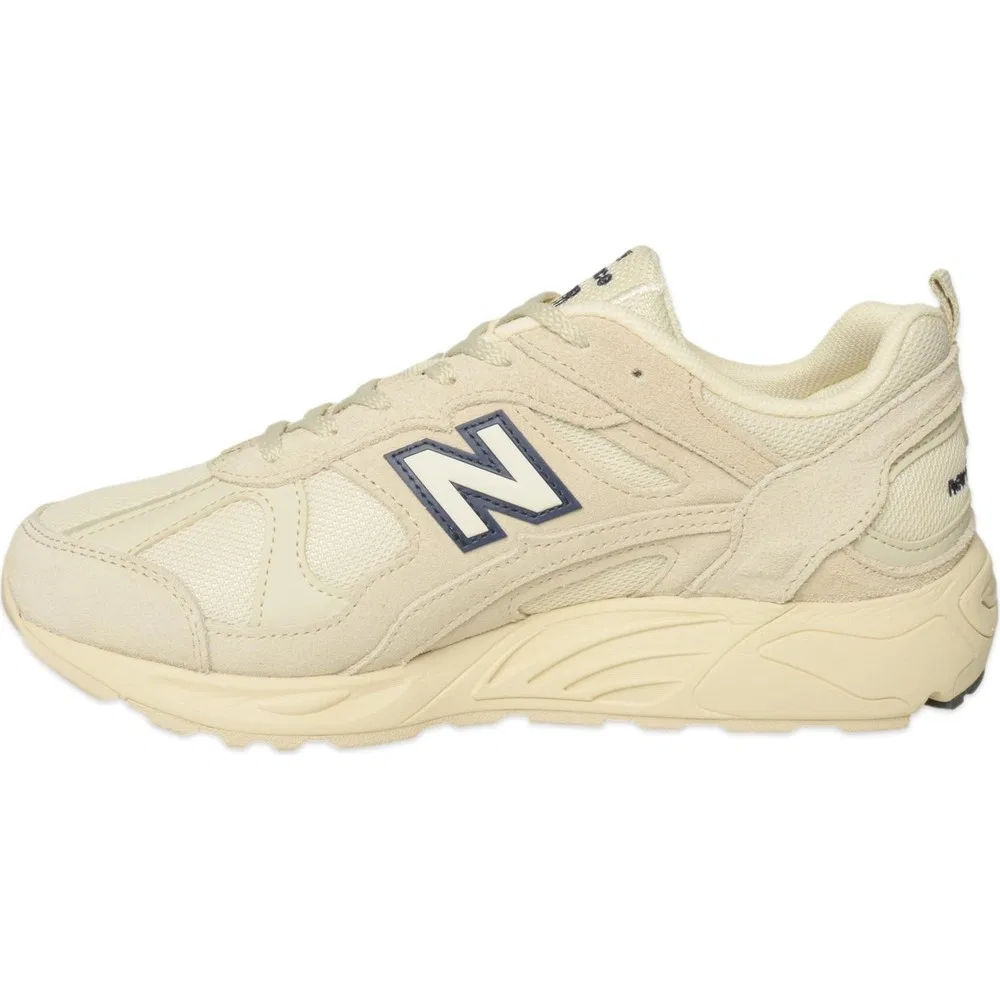 Детские кроссовки унисекс с низким верхом на шнуровке CM878 Nb Lifestyle New Balance, Bej — фото 2