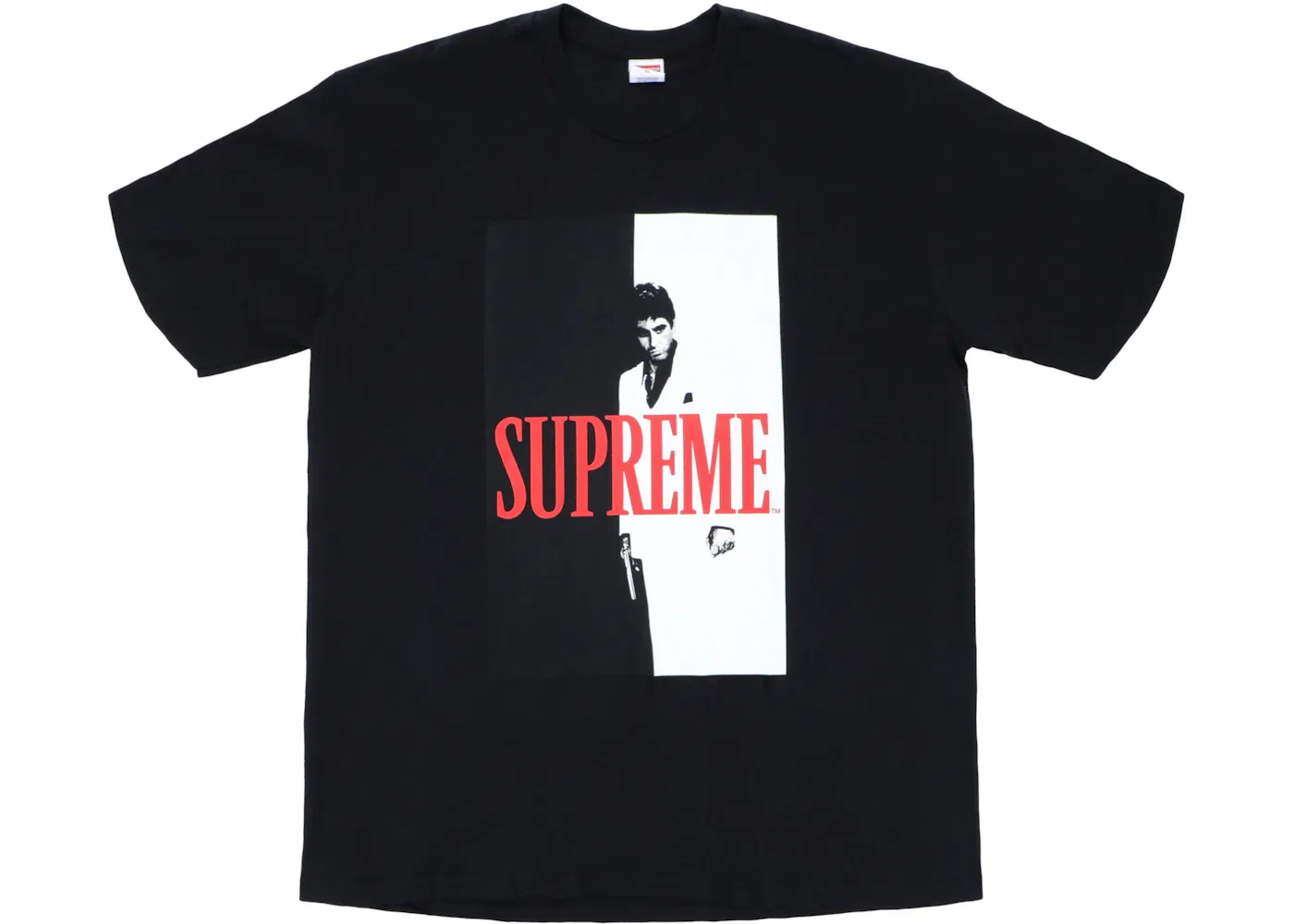 Мужская футболка с принтом Scarface Split Supreme, Black