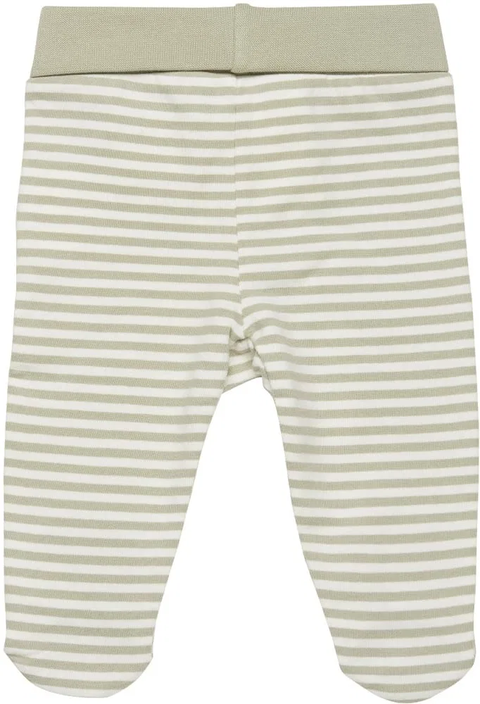 Штаны детские с принтом Pants w. Foot Y/D Stripe Fixoni, зеленый — фото 2