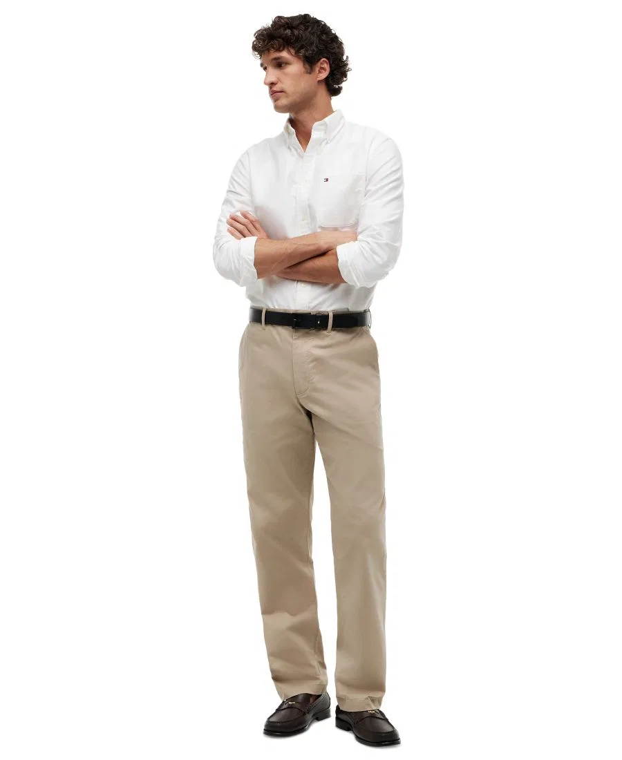 Брюки чинос из стрейч-хлопка, Regular Fit Tommy Hilfiger, Batique Khaki — фото 2