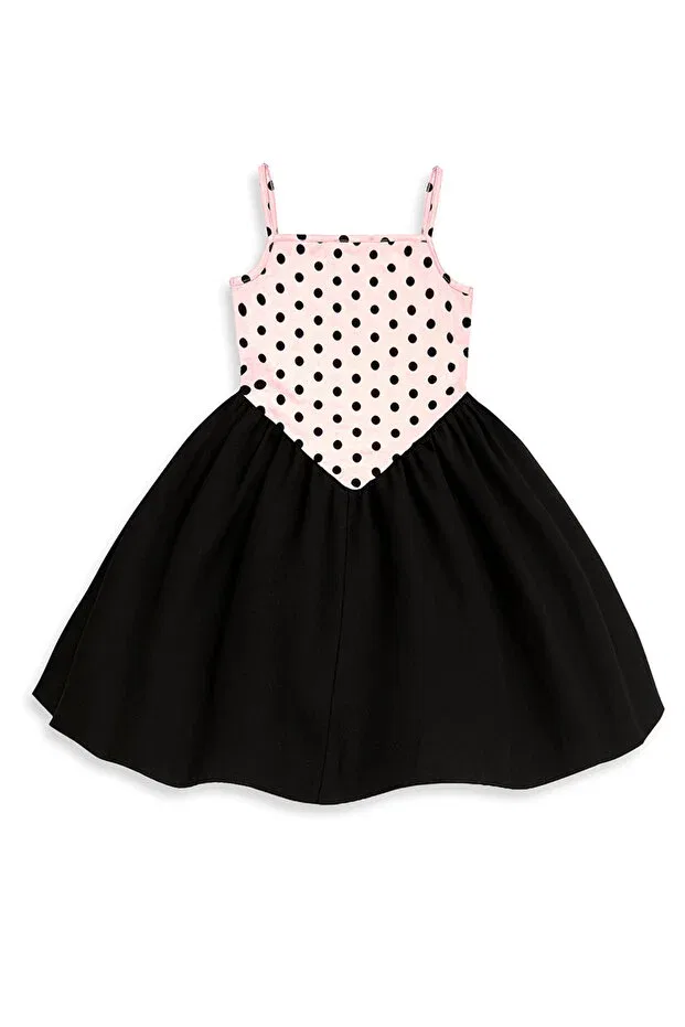 Детское платье для девочек хлопковое Polka Dot Denokids, Pink — фото 4