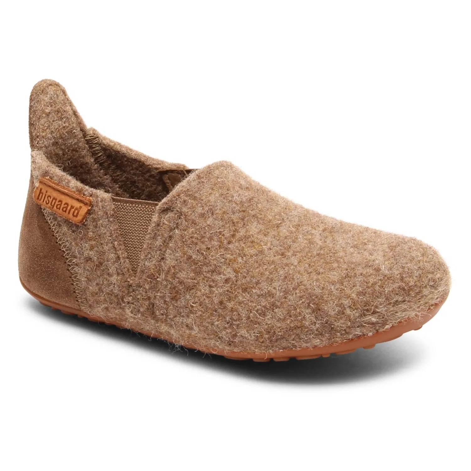 Детские тапочки из шерсти Bisgaard, Camel