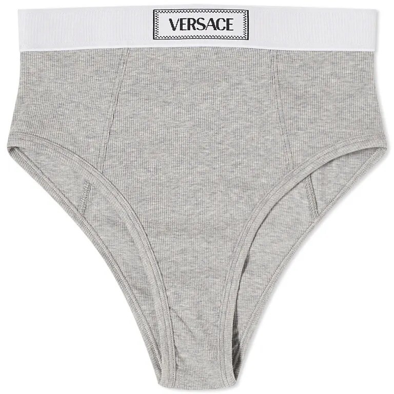 

Трусы Versace High Rise Logo, серый