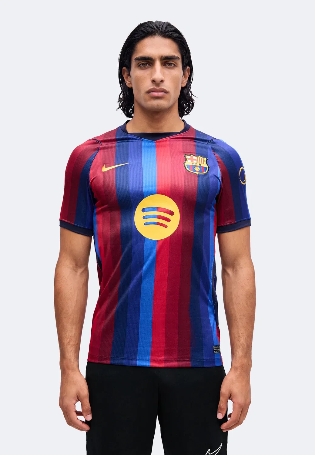 Джерси ФК Барселона - клубная одежда Nike Performance, Deep Garnet/Blue Void/Blackened Blue/Mineral Yellow