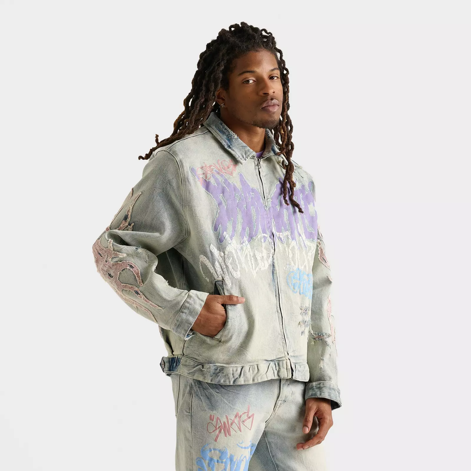 

Куртка Men's Smoke Rise Dystopia Panther Denim, светло-серый
