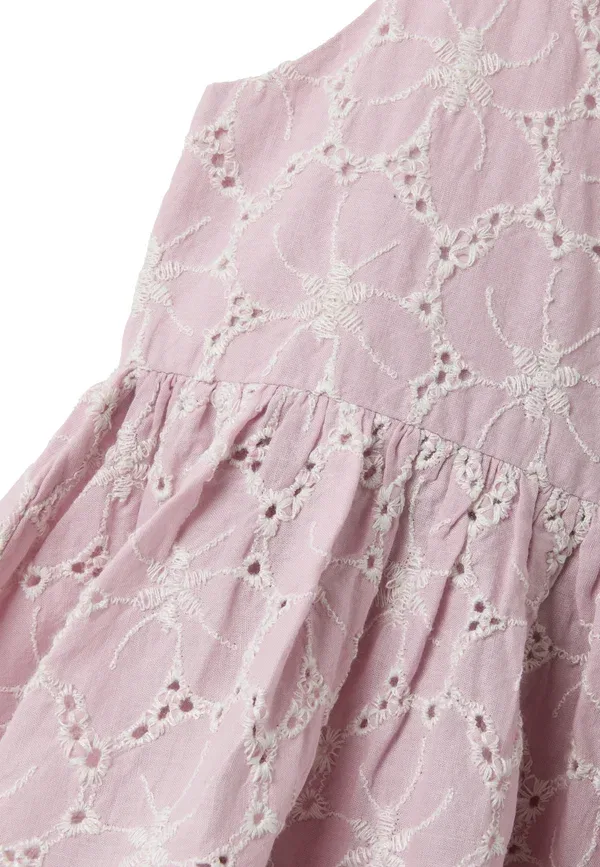 Платье хлопковое Day dress Ovs, pink, розовый — фото 3