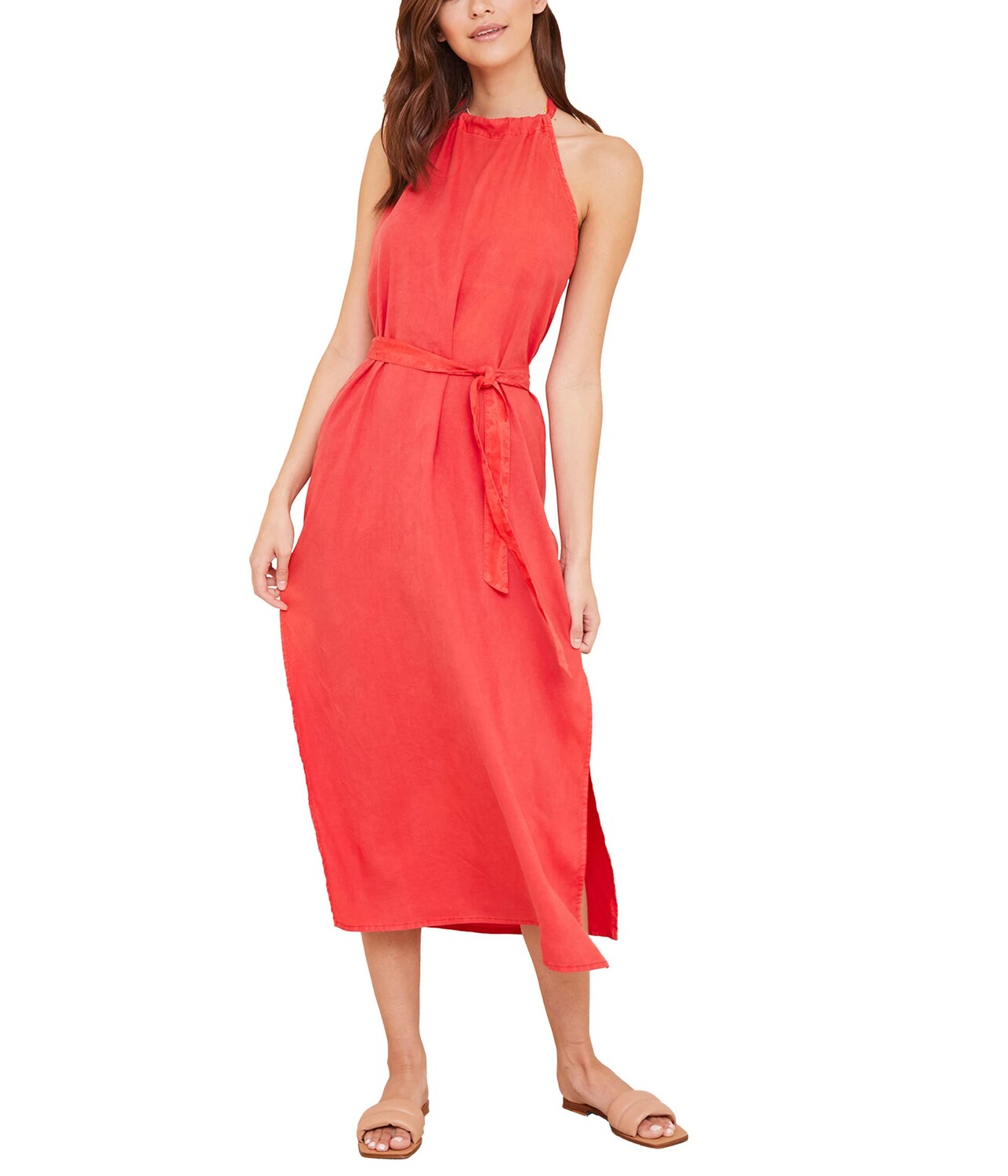 

Платье bella dahl, Smocked Waist Halter Midi Dress