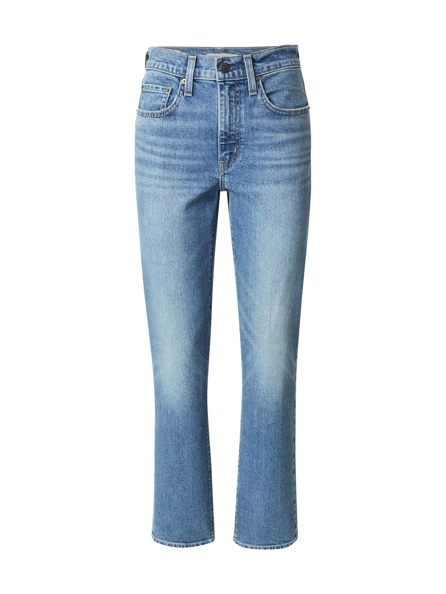 Джинсы LEVI'S Slim fit '724 High Rise Straight' синего цвета