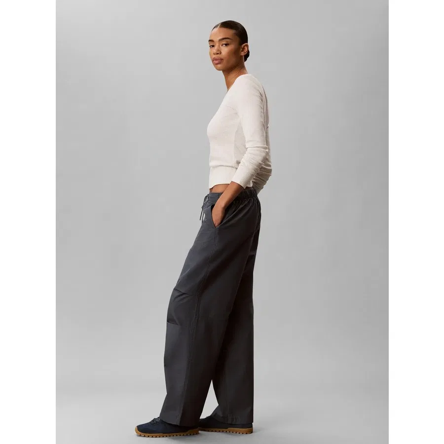 Спортивные штаны Calvin Klein Cotton Ripstop Pull, Серый — фото 4