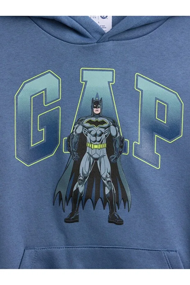 Детское худи для мальчиков с принтом Batman Gap, Blue — фото 2