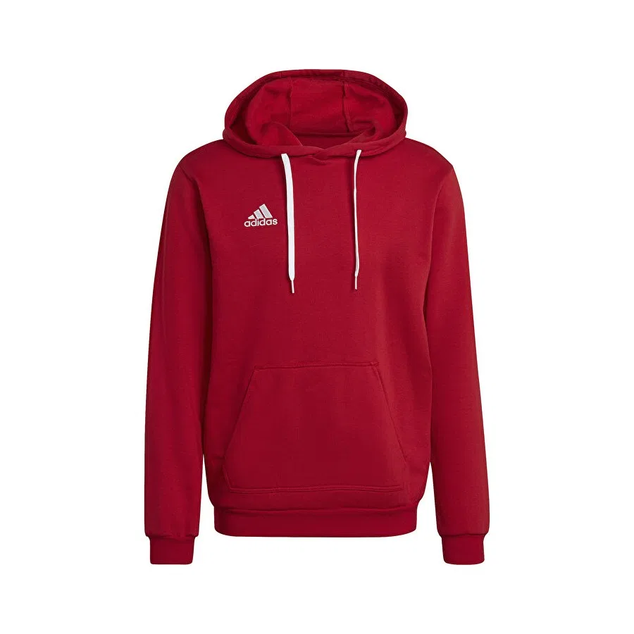 Свитшот спортивный с капюшоном, из хлопка, Entrada 22, adidas, Красный
