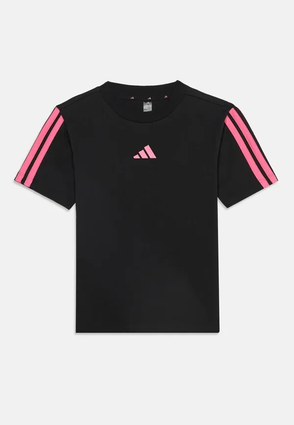 Детская футболка унисекс в полоску - спортивная футболка Adidas Performance, розовый