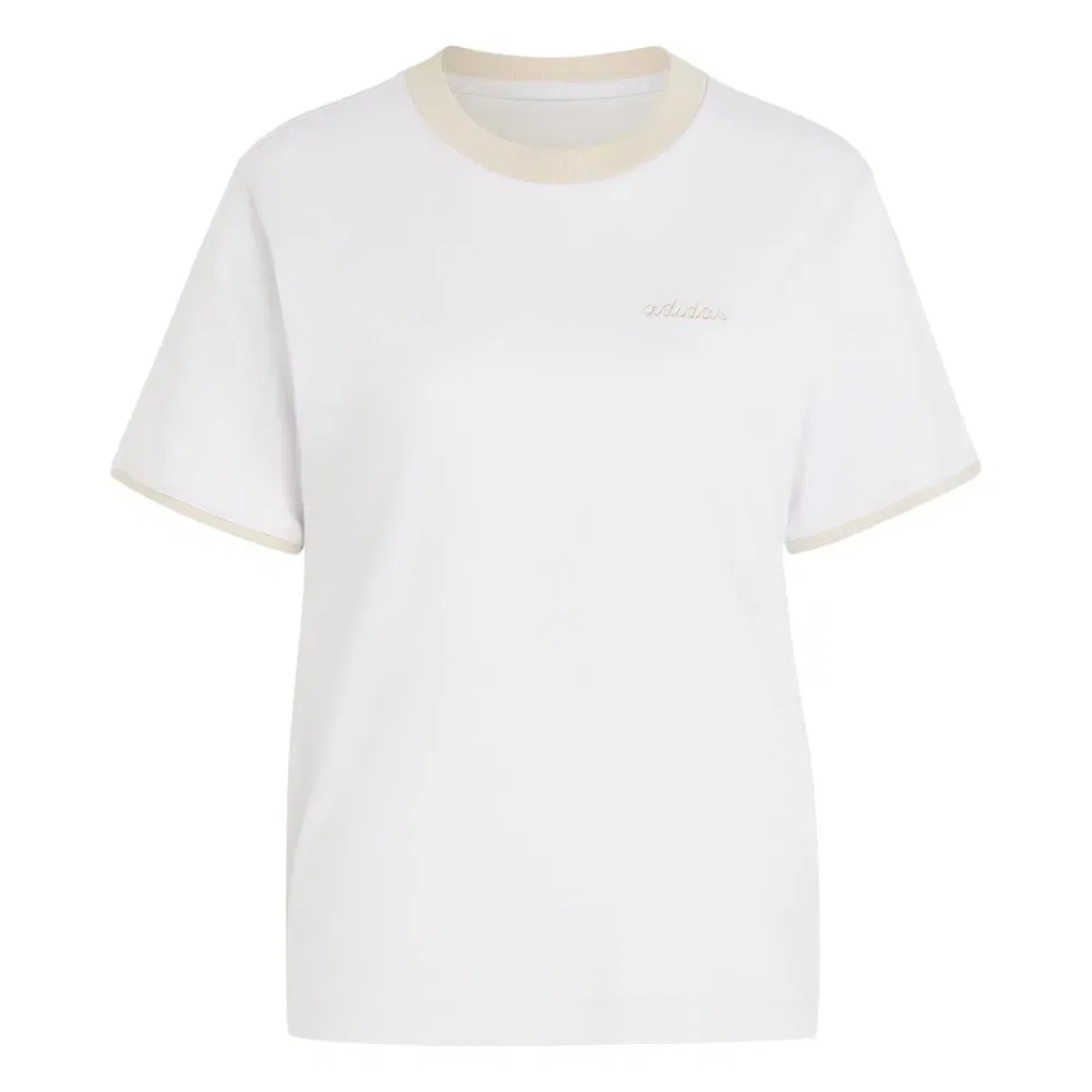 Футболка с вышивкой Adidas Seasonal Essentials Colorpop, белый — фото 3