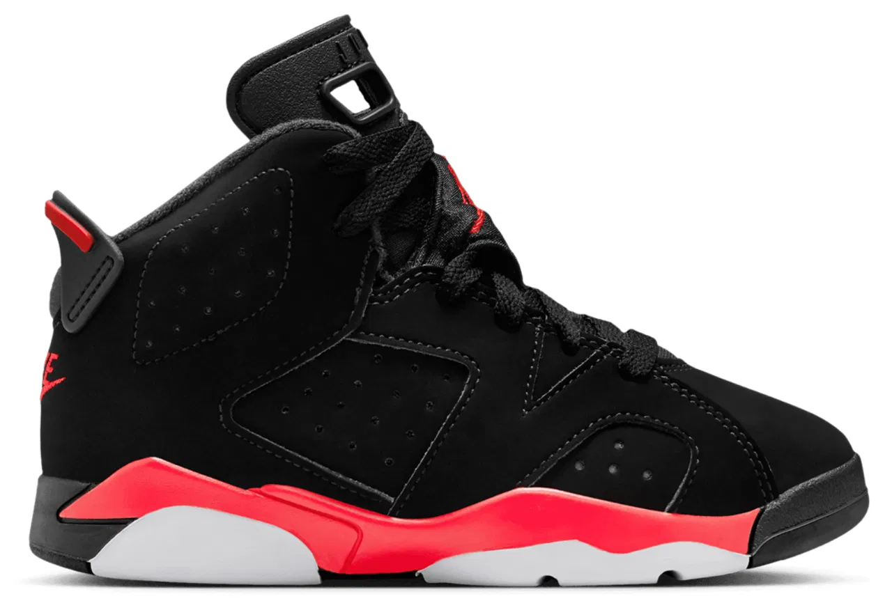 Кроссовки для мальчиков Jordan Retro 6, красный/черный