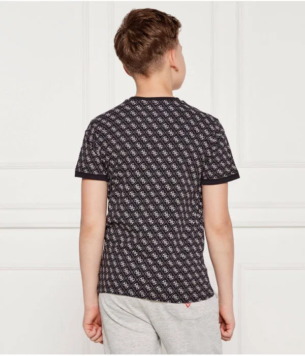 Детская футболка с круглым вырезом Guess Active, черный — фото 3