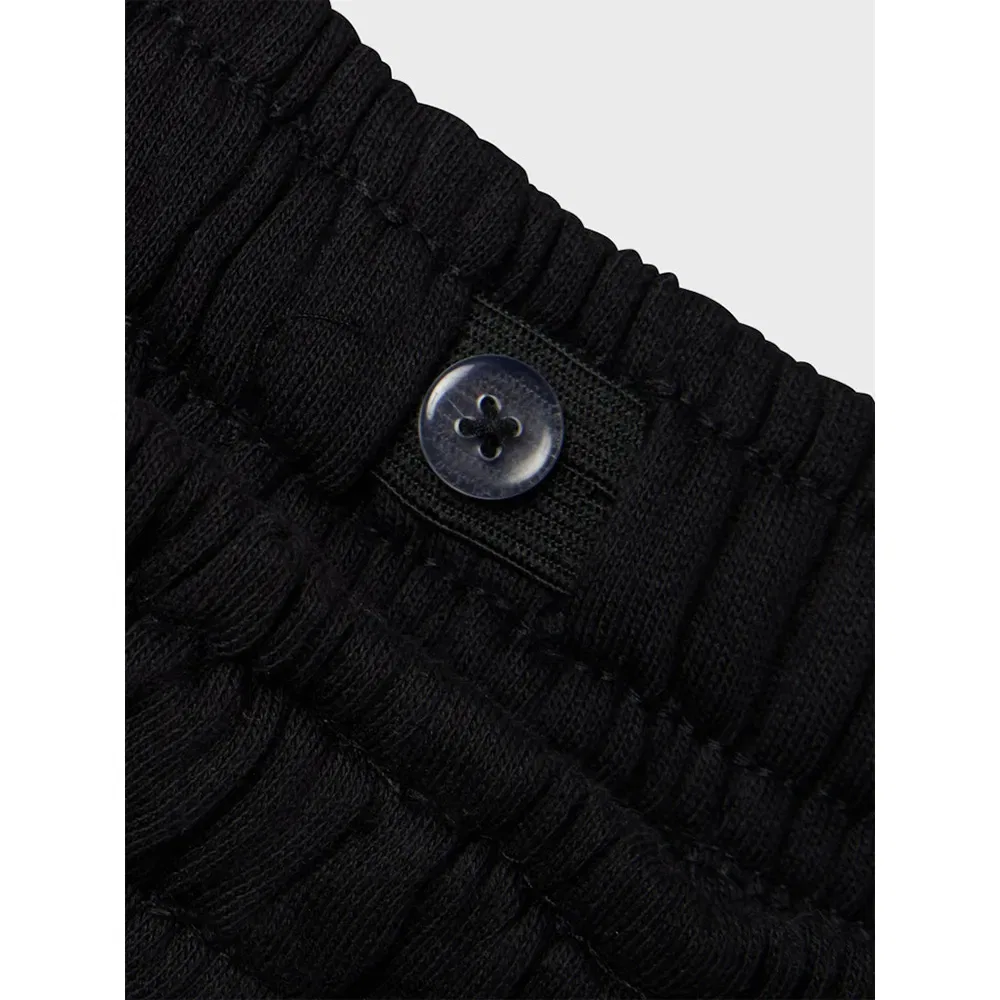 Детские спортивные штаны для девочек с регулируемой талией Nizu Straight LMTD Name it, Black — фото 3