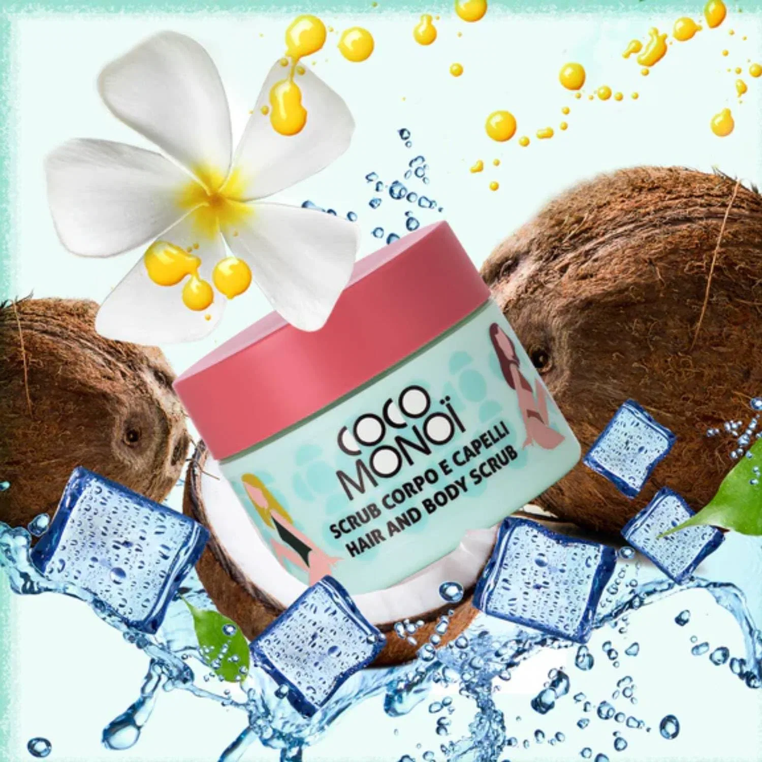 2-в-1 Скраб для волос и тела Sea Salt, COCO MONOI, 250 мл + Масло 30 мл — фото 4