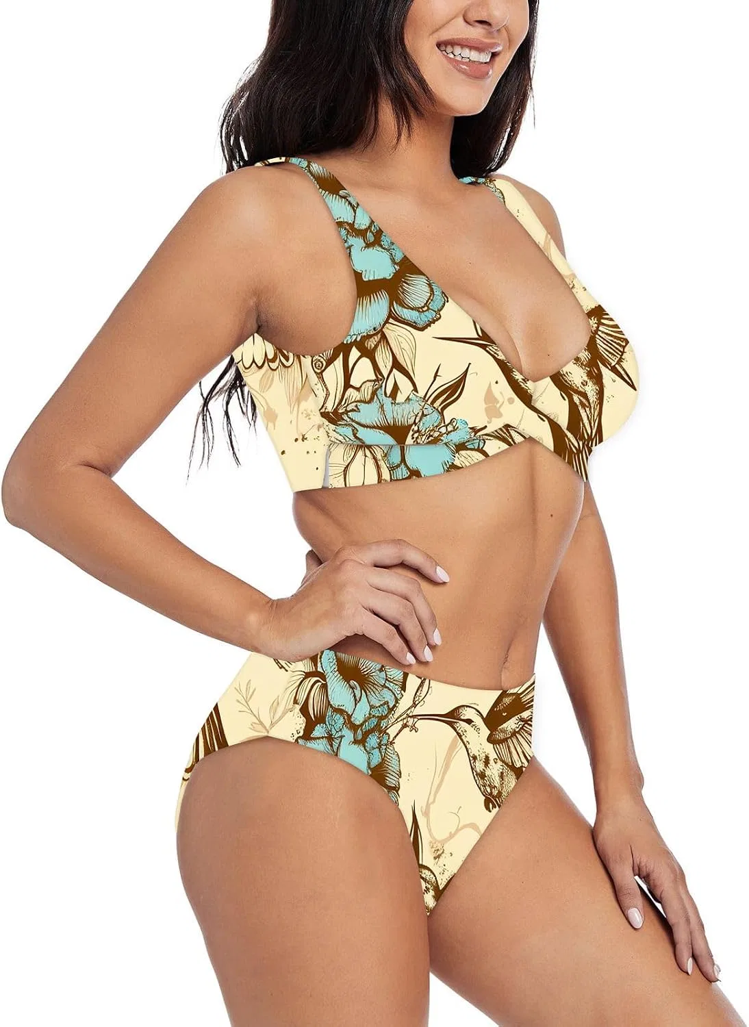 Женский бикини-сет с треугольными чашками Cute Bikini, Blue