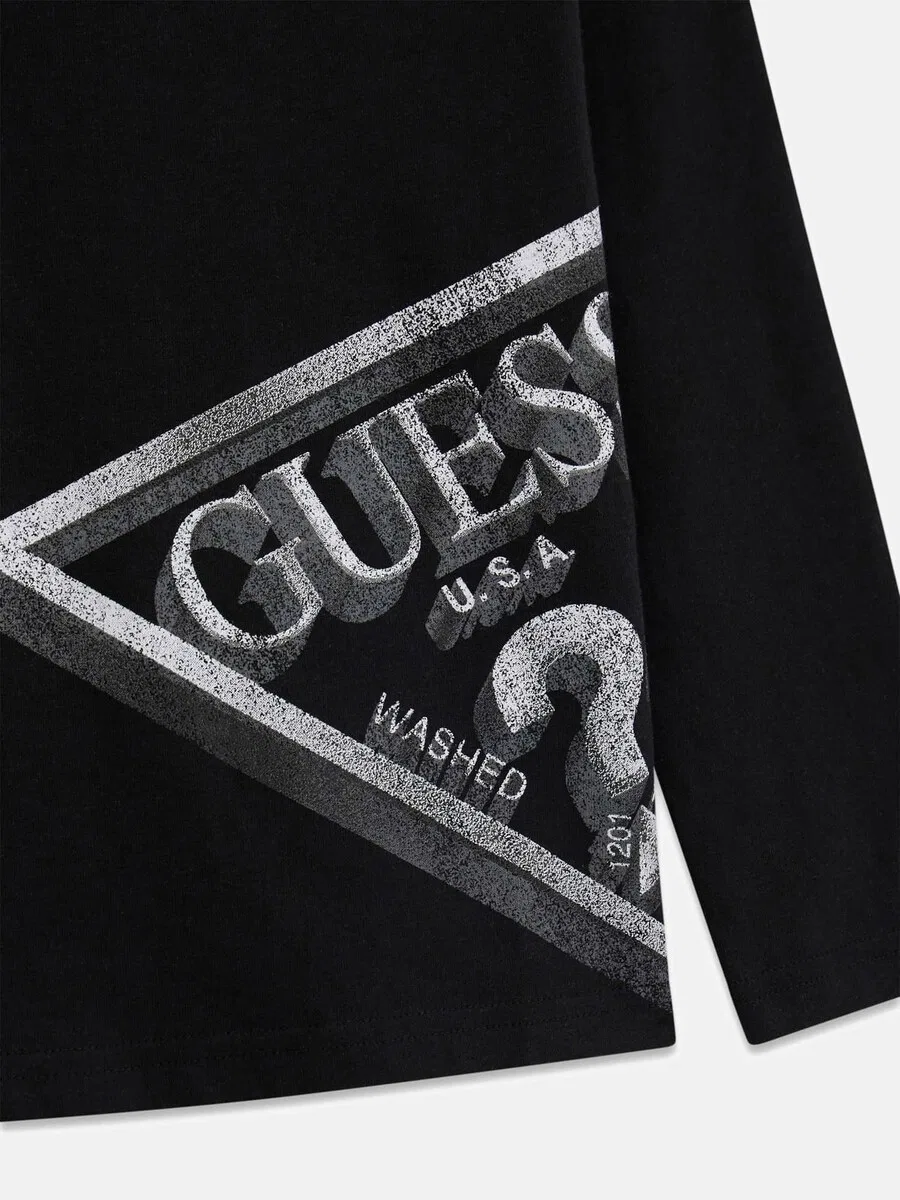 Топ GUESS черного цвета — фото 3