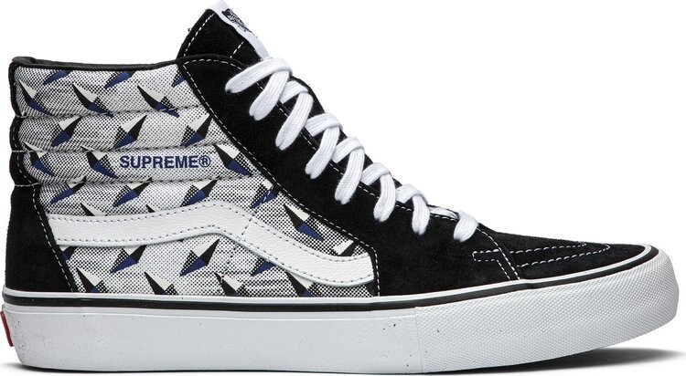 

Кеды Vans Supreme x Sk8-Hi Pro Diamond Plate Black Grey, черный