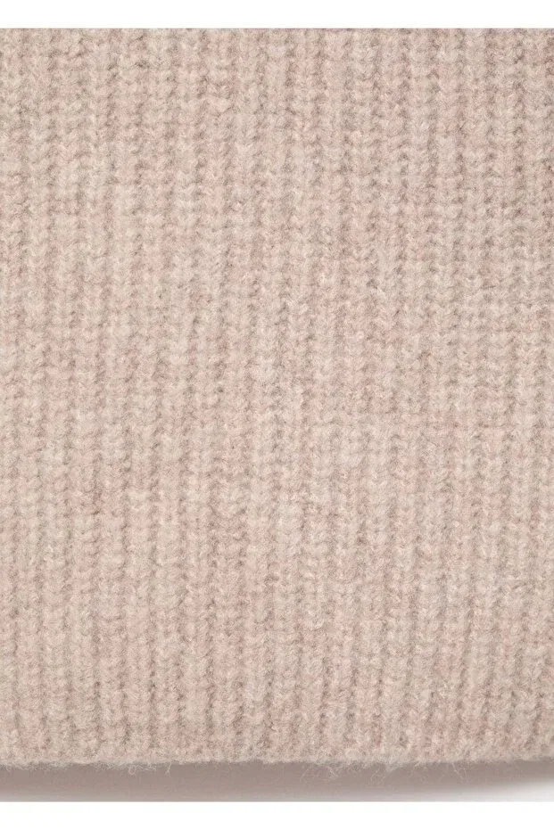 Детский жакет для девочек вязаный Mango Kids, Medium Brown — фото 3