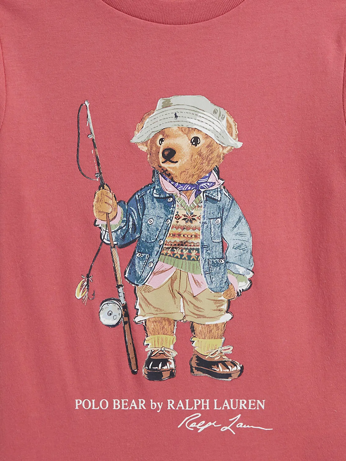 Футболка стандартного кроя для мальчика Polo Ralph Lauren, светло-красный — фото 3
