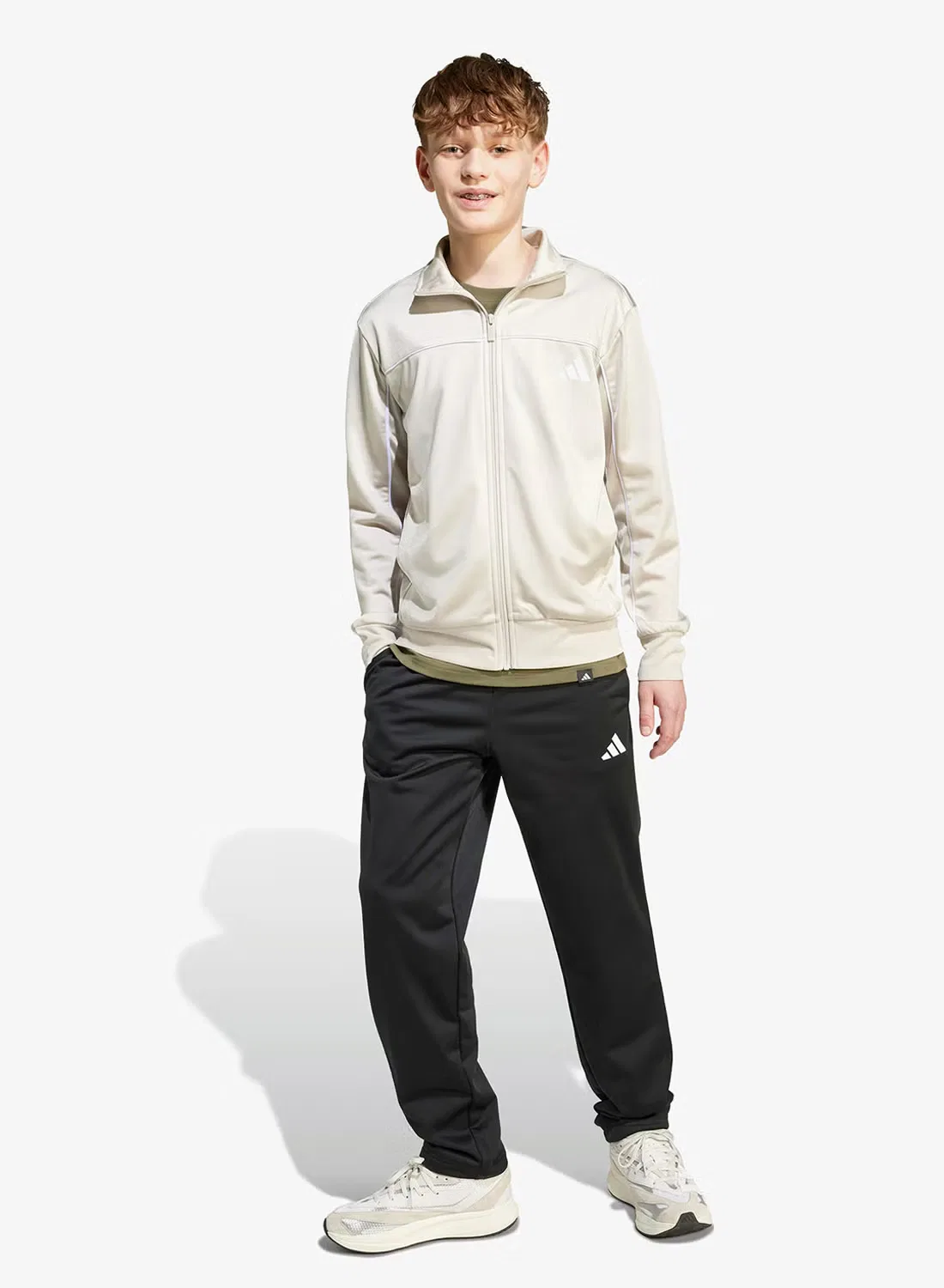 Спортивный костюм из трикотажа с ярким принтом Youth Tricot Colour Pop Adidas, белый — фото 3